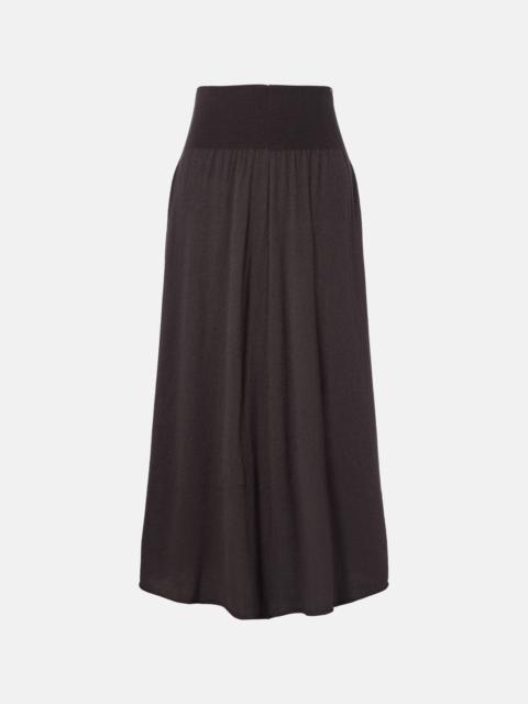 N°470 Seduce wool and cashmere midi skirt