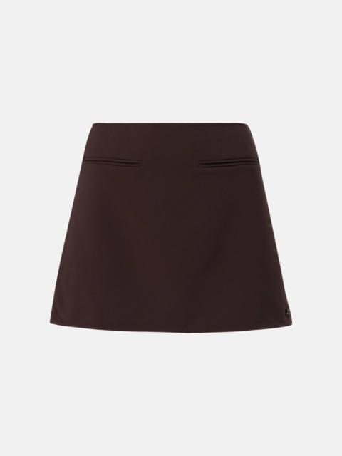 Twill miniskirt