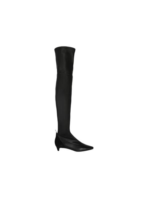Givenchy Over-The-Knee Kitten Heel Boots Black (Women's)