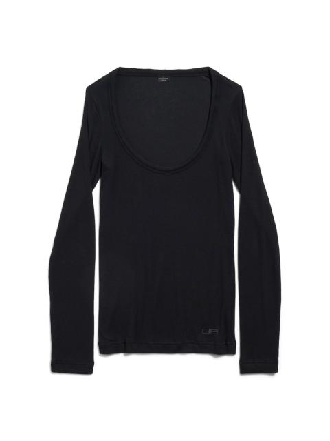 Women's Bb Garderobe Décolleté Top in Black