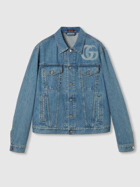 Lasered Double G denim jacket