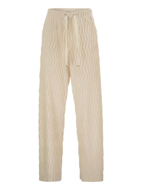 Herno Trousers With Crumpled Effect