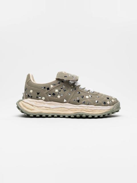 【EXCLUSIVE】"SCOTT" OG Sole Embellished Canvas Low-top Sneaker