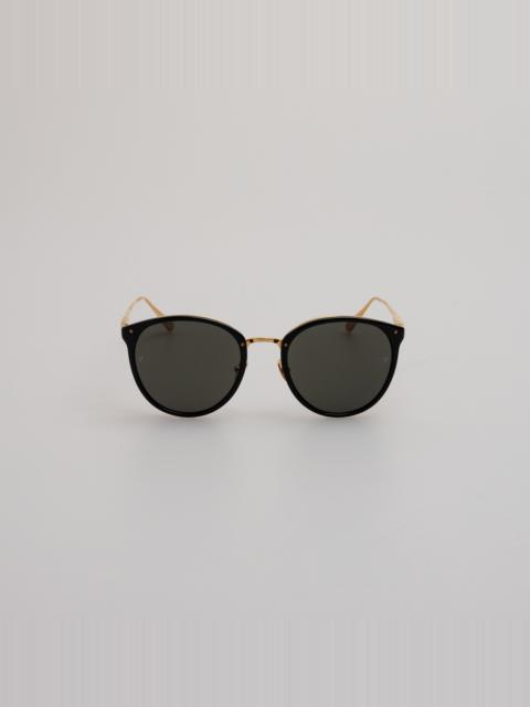 THE CALTHORPE | OVAL SUNGLASSES IN BLACK FRAME (C13)