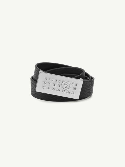 Numeric leather belt