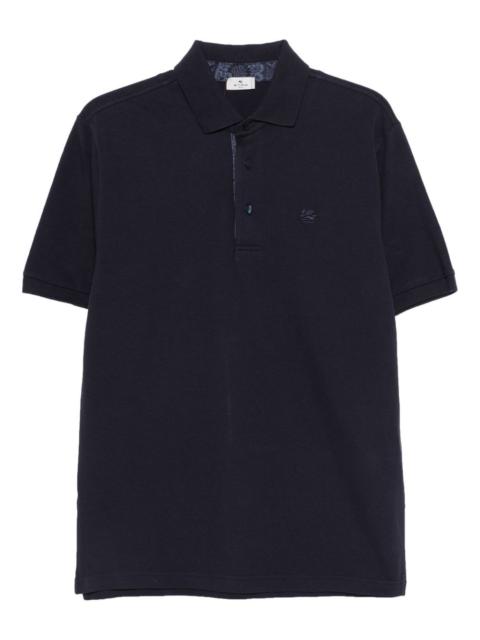 logo-embroidered polo shirt