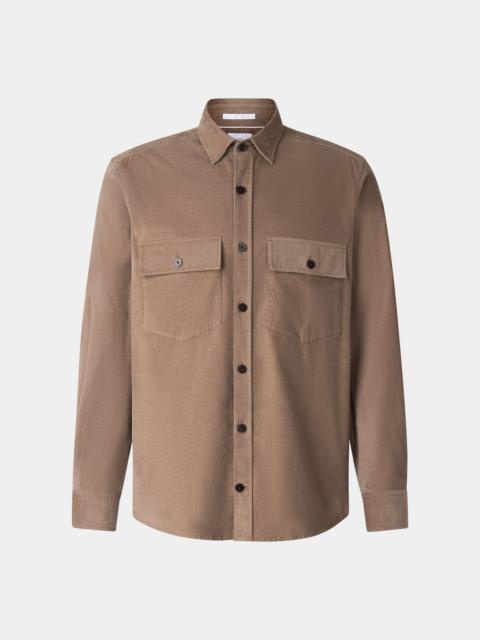 Corduroy shirt Heiko in Mud