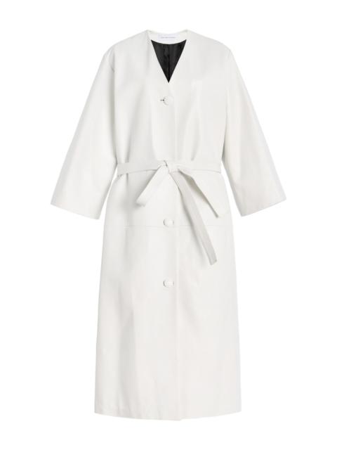 Leather Coat ivory