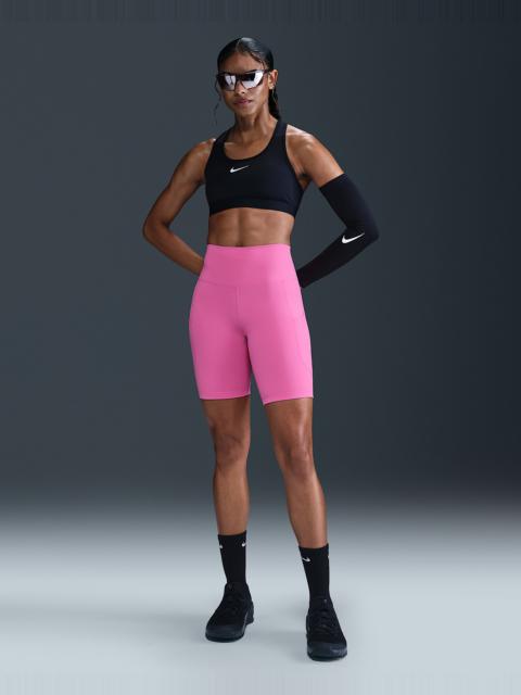 Nike One Women's High-Waisted 8" Biker Shorts with Pockets