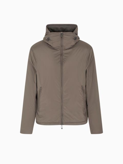 TRAVEL ESSENTIALS WATER-REPELLENT NYLON HOODED JACKET