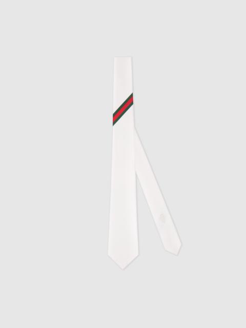 Web silk jacquard tie