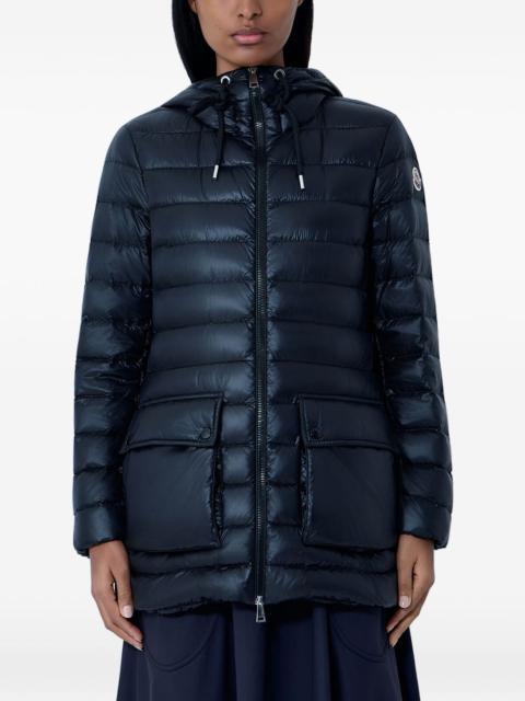 hooded quilted jacket
