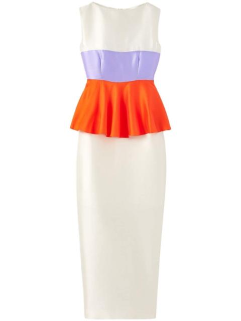 Cy ruffle-detailing dress