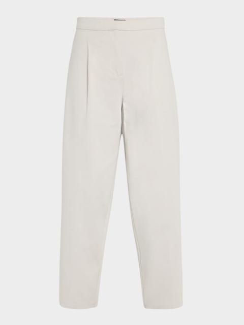 Cropped Lightweight Ponte Lantern Pants
