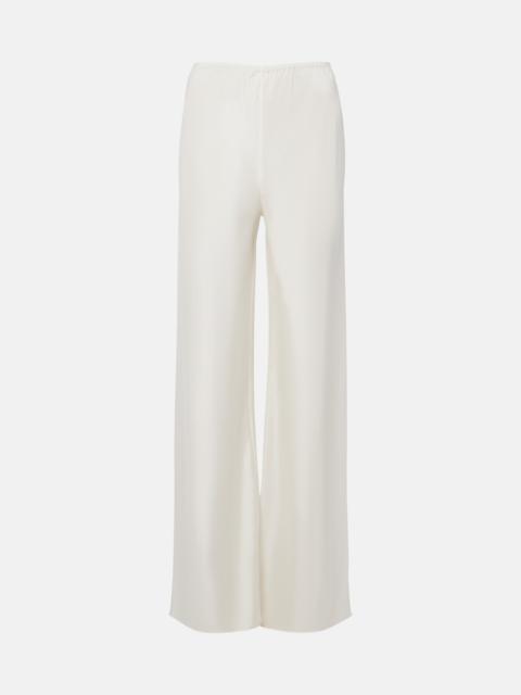Cove silk-blend straight pants