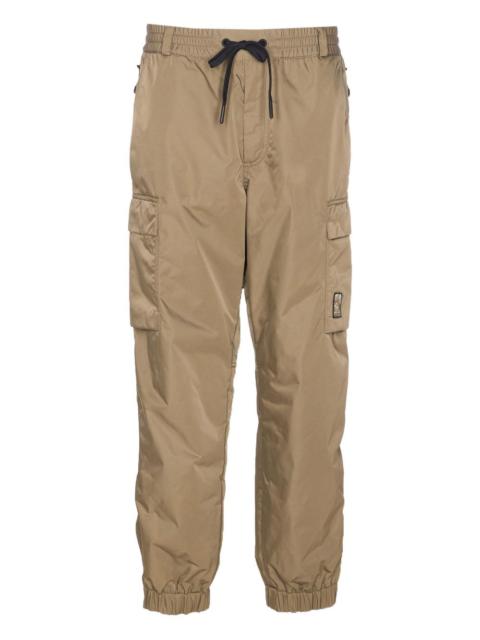 elasticated logo-patch trousers