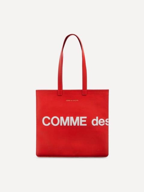 Leather Logo Tote Bag