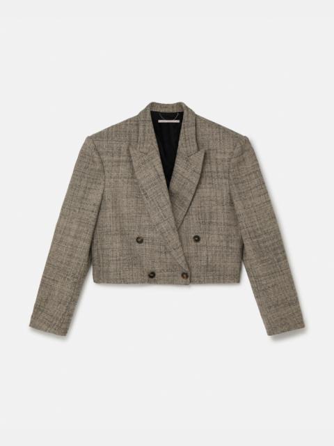 Cropped Boxy Double-Breasted Blazer