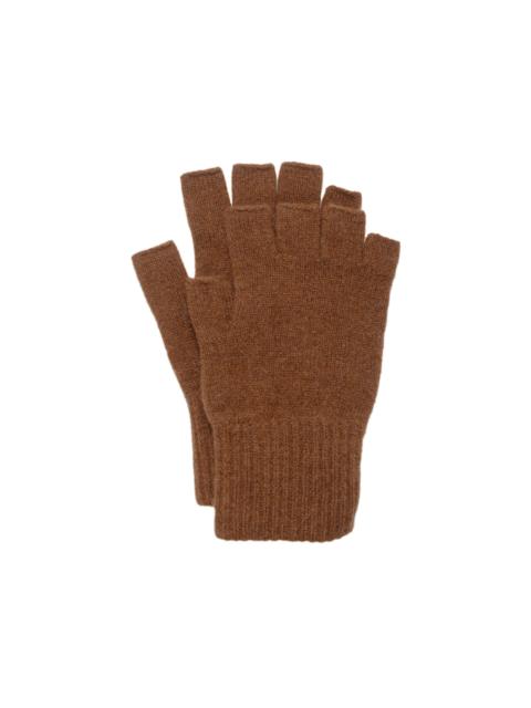 MHL Cut Off Glove Lambswool Conker