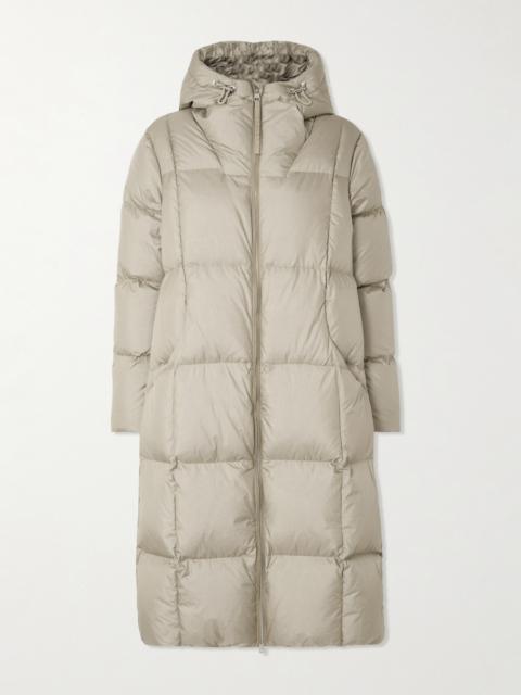 Katya Hooded Quilted Metallic Crinkled-shell Down Coat