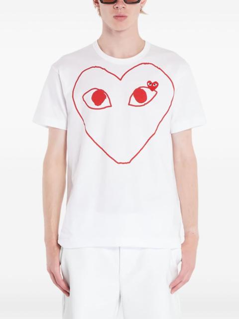 Heart-print T-shirt