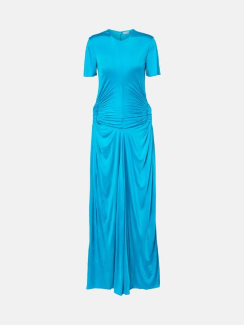 Cutout draped maxi dress