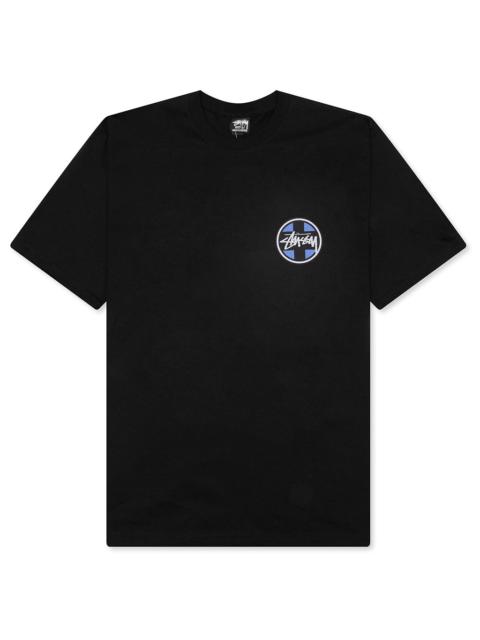 CROSS DOT PIGMENT DYED TEE - BLACK