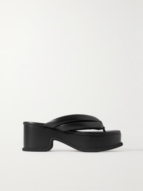 Leather Platform Sandals