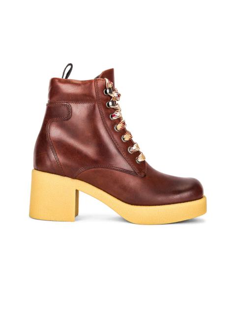 Platform Lace Up Ankle Boots