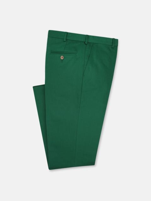 MADE-IN-USA BOTTLE GREEN WASHED TWILL CHINO PANT