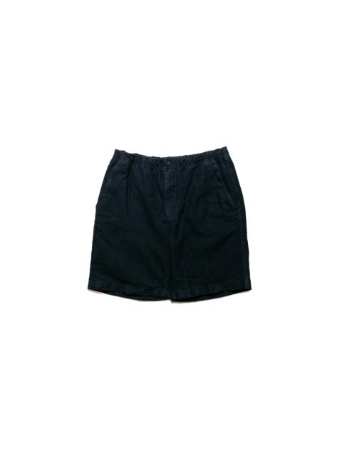 Ezra Relaxed Cotton Linen Short Dark Navy
