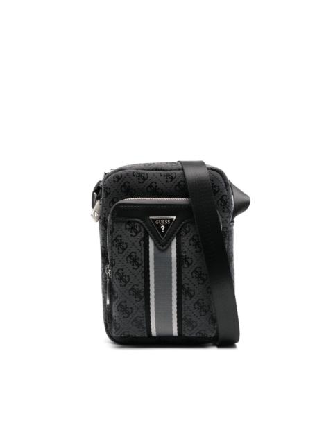 logo-plaque messenger bag