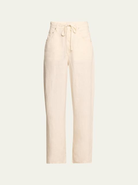 Brynn Drawstring Linen Trousers