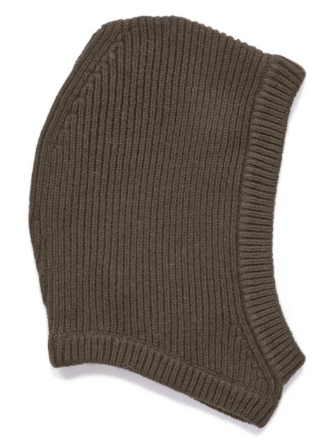 rib-knit balaclava