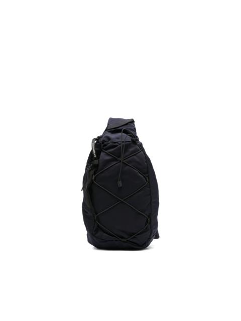 drawstring-fastening crossbody backpack