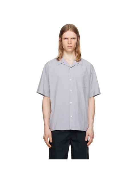 Purple Carsten Cotton Tencel Shirt