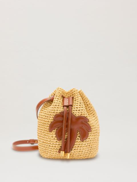 Woven Palm Bucket Bag