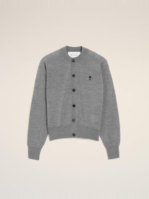GREY WOOL CREWNECK AMI DE COEUR CARDIGAN