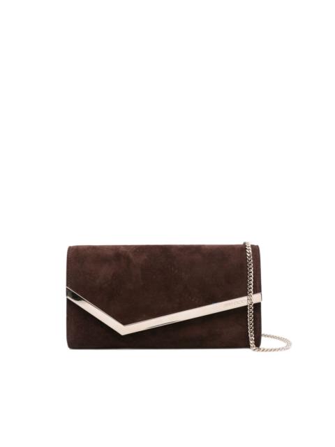 envelope suede clutch bag