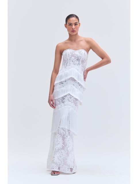 HAND-BEADED LACE GOWN