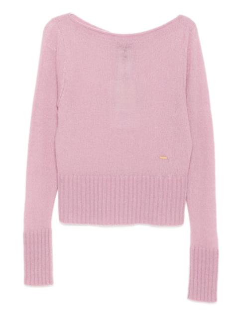 boat-neck sweater