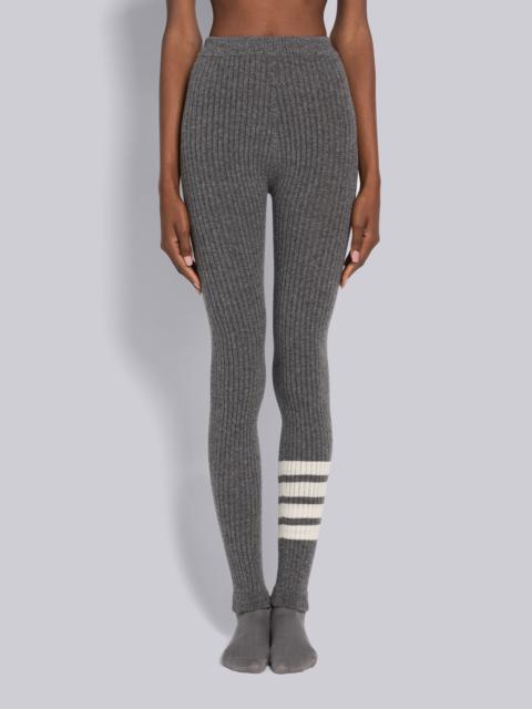 Wool Cashmere Rib 4-Bar Seamless Leggings