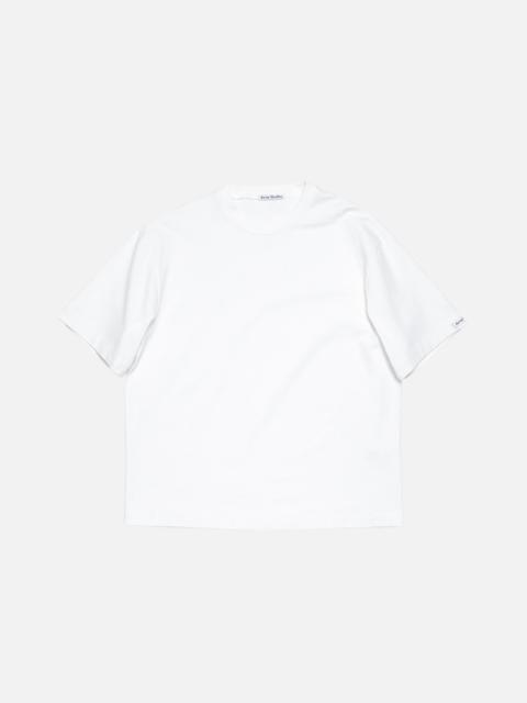 Satin logo t-shirt - relaxed - Optic White