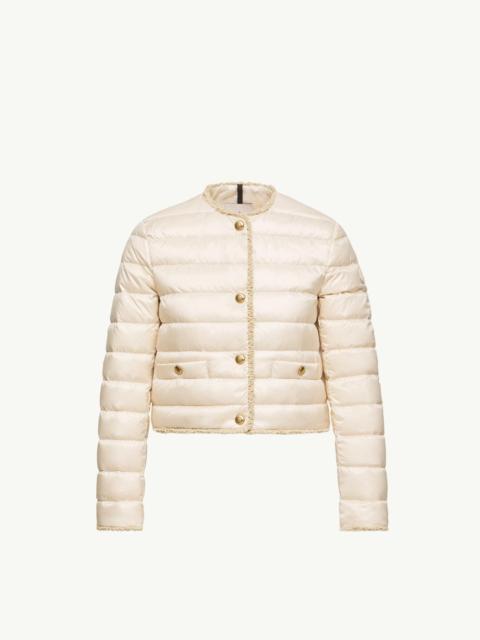 Fleurs Bouclé-Trimmed Short Down Jacket