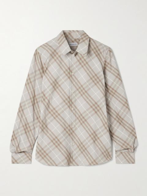 Checked Cotton-poplin Shirt