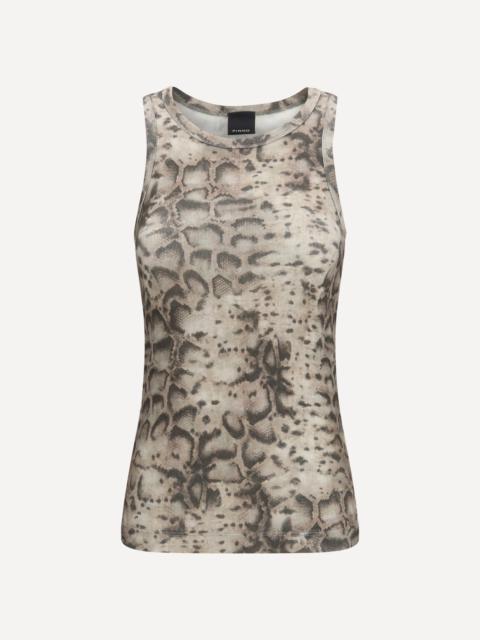 Snakeskin-print tank Top