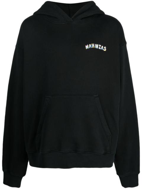 logo-print cotton hoodie