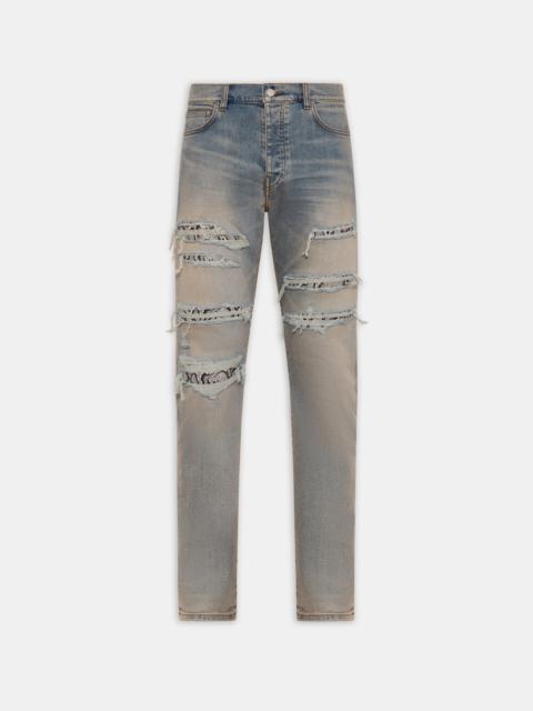 AMIRI SNAKE STUD SLIM JEAN