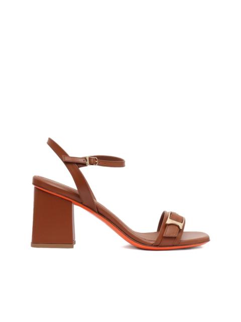 block-heel buckle-detail sandals