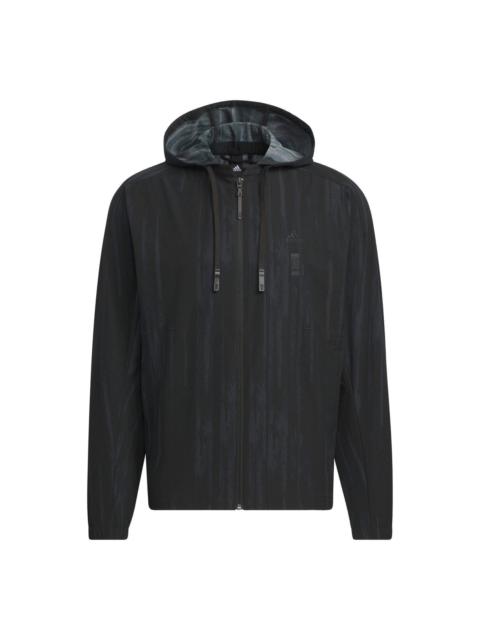 adidas Wuji Seersucker Woven Jacket Asia Sizing 'Black' IW1512